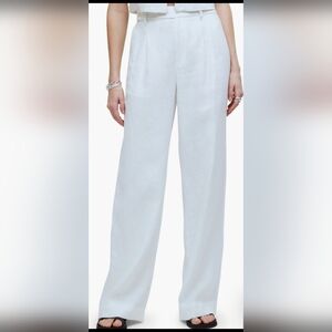 Madewell The Harlow Linen Wide Leg Pants